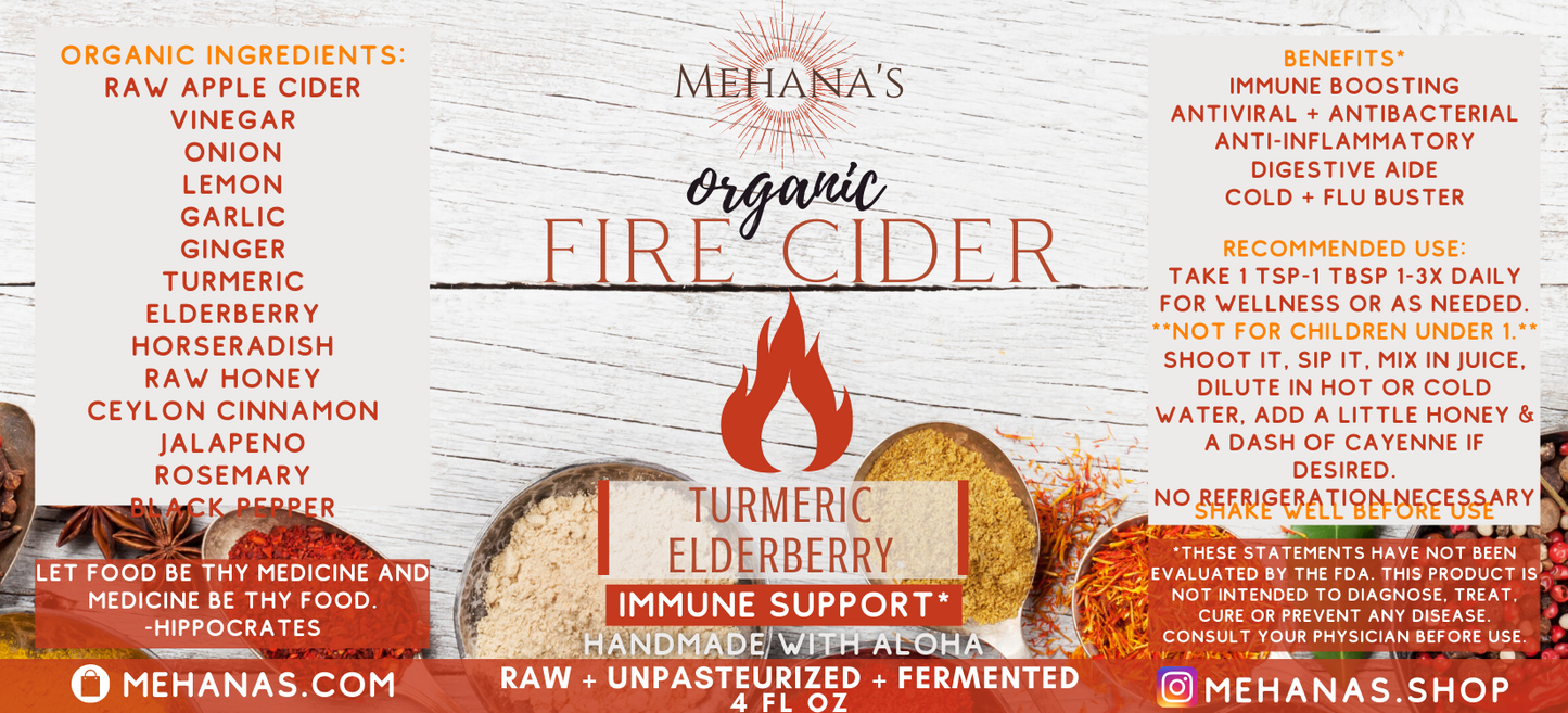 Turmeric+Elderberry Fire Cider